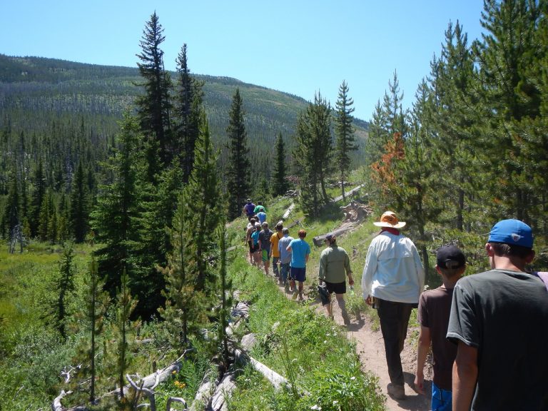 Family Hiking in the Scapegoat Wilderness