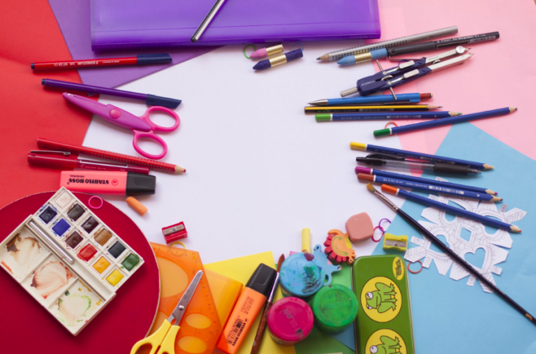 drawing ideas for kids: painting and drawing tools set