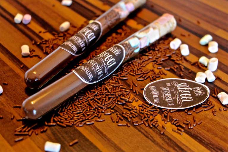 chocolates in a test tube