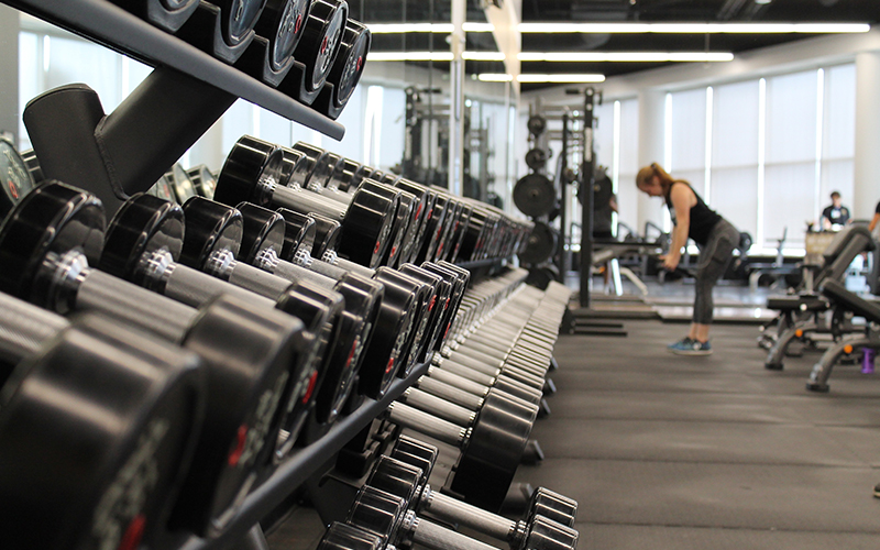 inside a gym