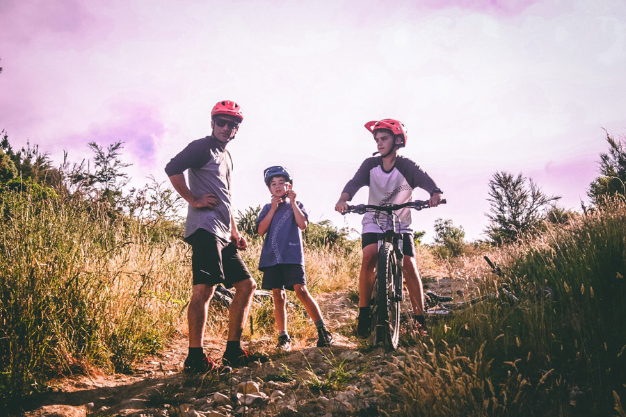 family biking session